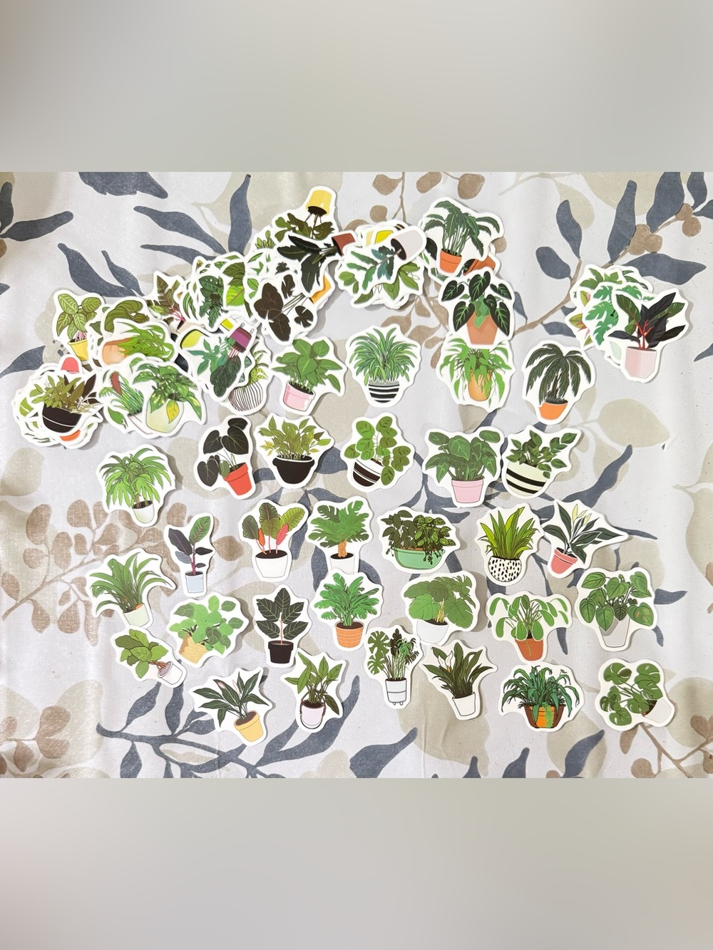NWT Assorted Green Potted Plant Sticker Pack - Pack of 89